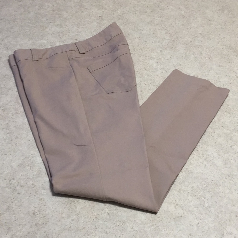WOMENS I.N.C. SAND COLOR SKINNY PANTS